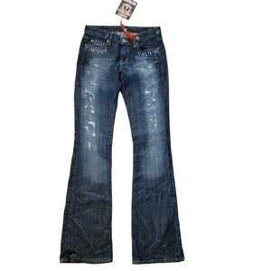 People For Peace NWT Women's Flared Jeans Vintage Made in the USA Size 26 x 34‎